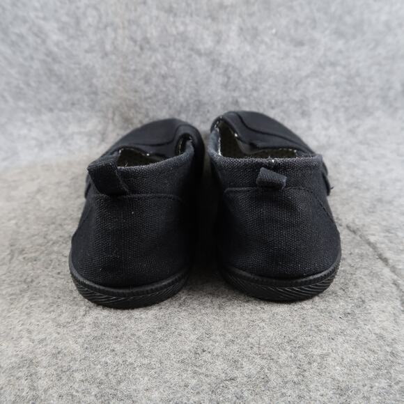 Casual Shoes Womens 6 7 Slip On Loafer Flats Sneakers Comfort Canvas Black - Picture 7 of 12